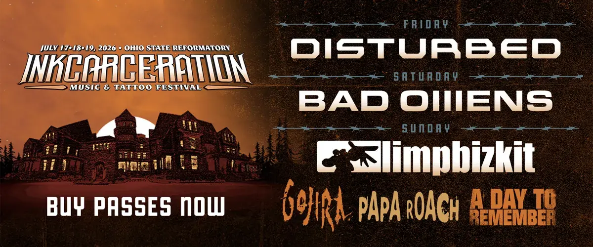 Daily Set Times Confirmed For 2026 'Inkcarceration Music & Tattoo Festival'