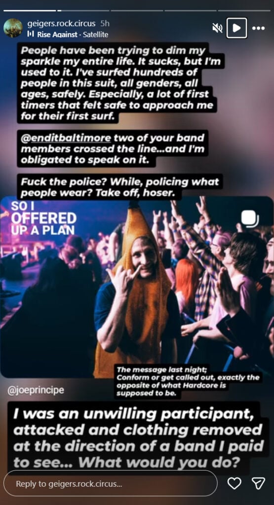 Banana Man On Instagram Story