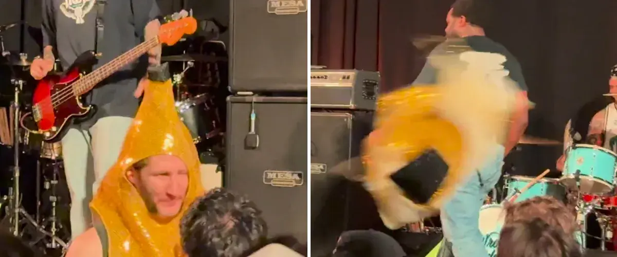 End It Called On The Audience To Tear Apart The Banana Costume Of A Fan At Their Toronto, ON Show Last Night