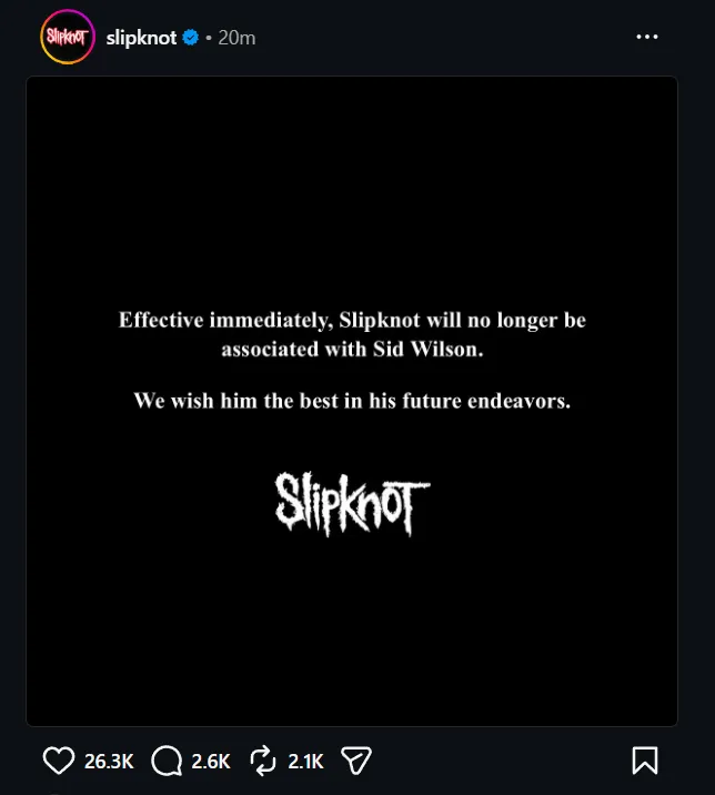 Slipknot On Sid Wilson