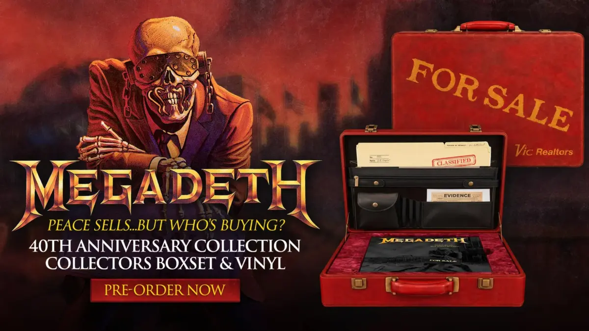 Megadeth Launch Expansive "Peace Sells... But Who's Buying" 40th Anniversary Briefcase Set - Theprp.com