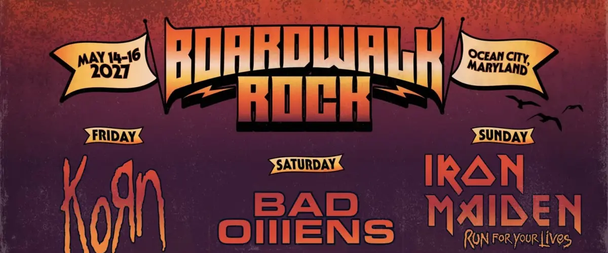 Korn, Iron Maiden, Bad Omens, Alice In Chains, Etc. Booked For 2027 'Boardwalk Rock' Festival