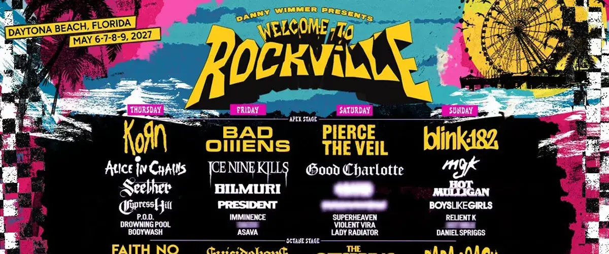 Korn, Bad Omens, Pierce The Veil & Blink-182 To Headline 2027 'Welcome To Rockville'