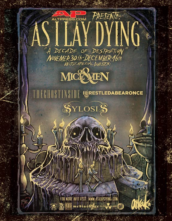 As I Lay Dying's "A Decade Of Destruction Tour"