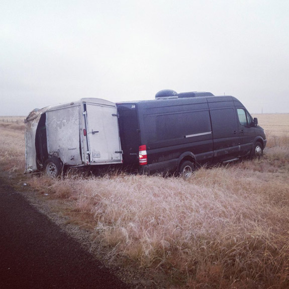 Bleeding Through's Van