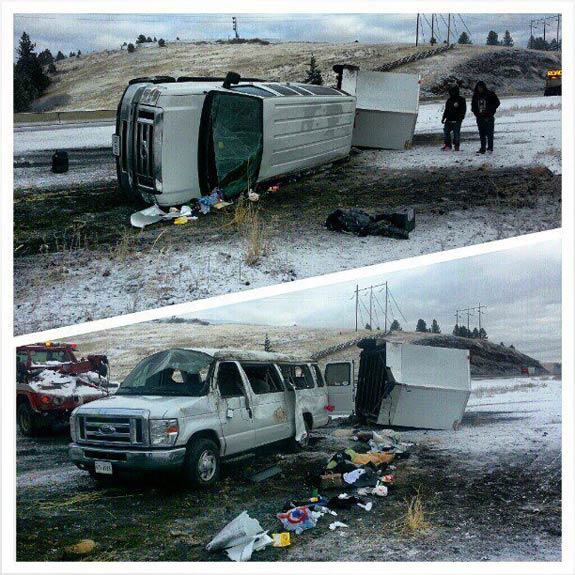Glass Cloud's Crashed Van