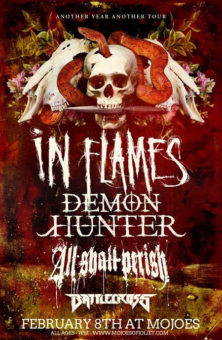 In Flames, Demon Hunter, All Shall Perish & Battlecross Tour In Flames, Demon Hunter, All Shall Perish & Battlecross Tour