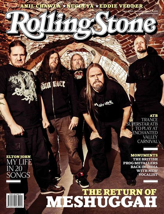 Meshuggah On The Cover Of Rolling Stone India