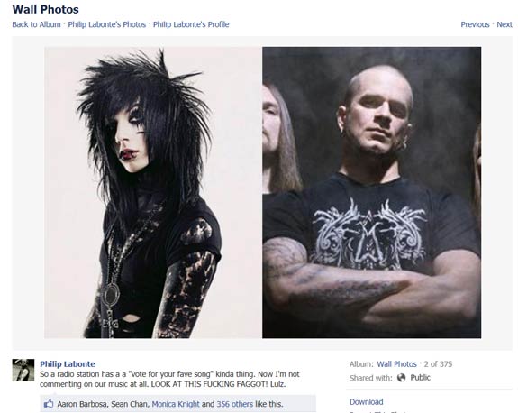 All That Remains' Phil Labone On Black Veil Bride's Andy Biersack