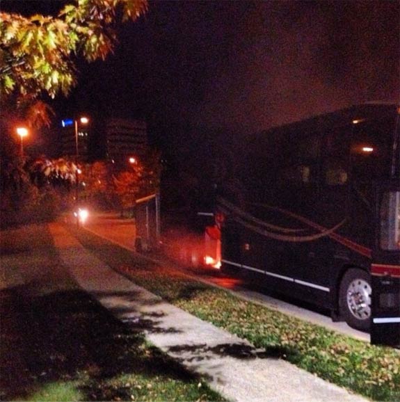 Shadows Fall & God Forbid Bus Fire