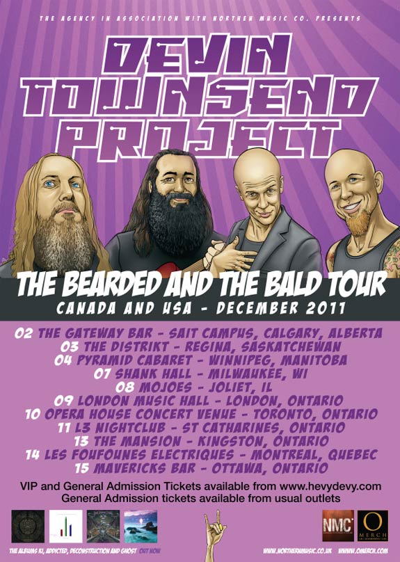 The Devin Townsend Project's "The Bearded And The Bald Tour"