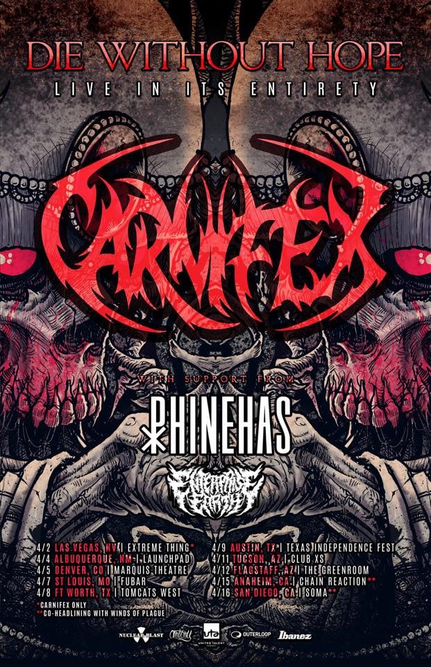 Carnifex To Play "Die Without Hope" In Full On April Tour With Winds Of