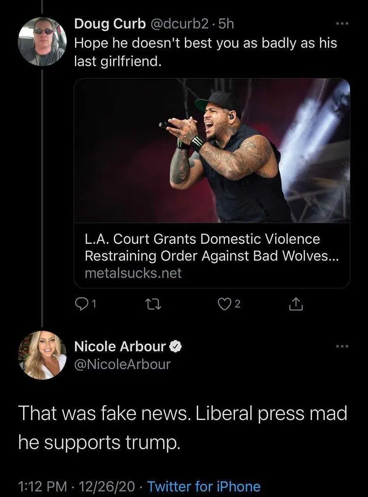 Nicole Arbour On Tommy Vext