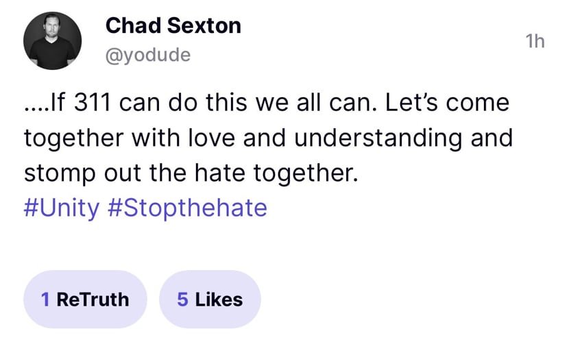 Chad Sexton Statement